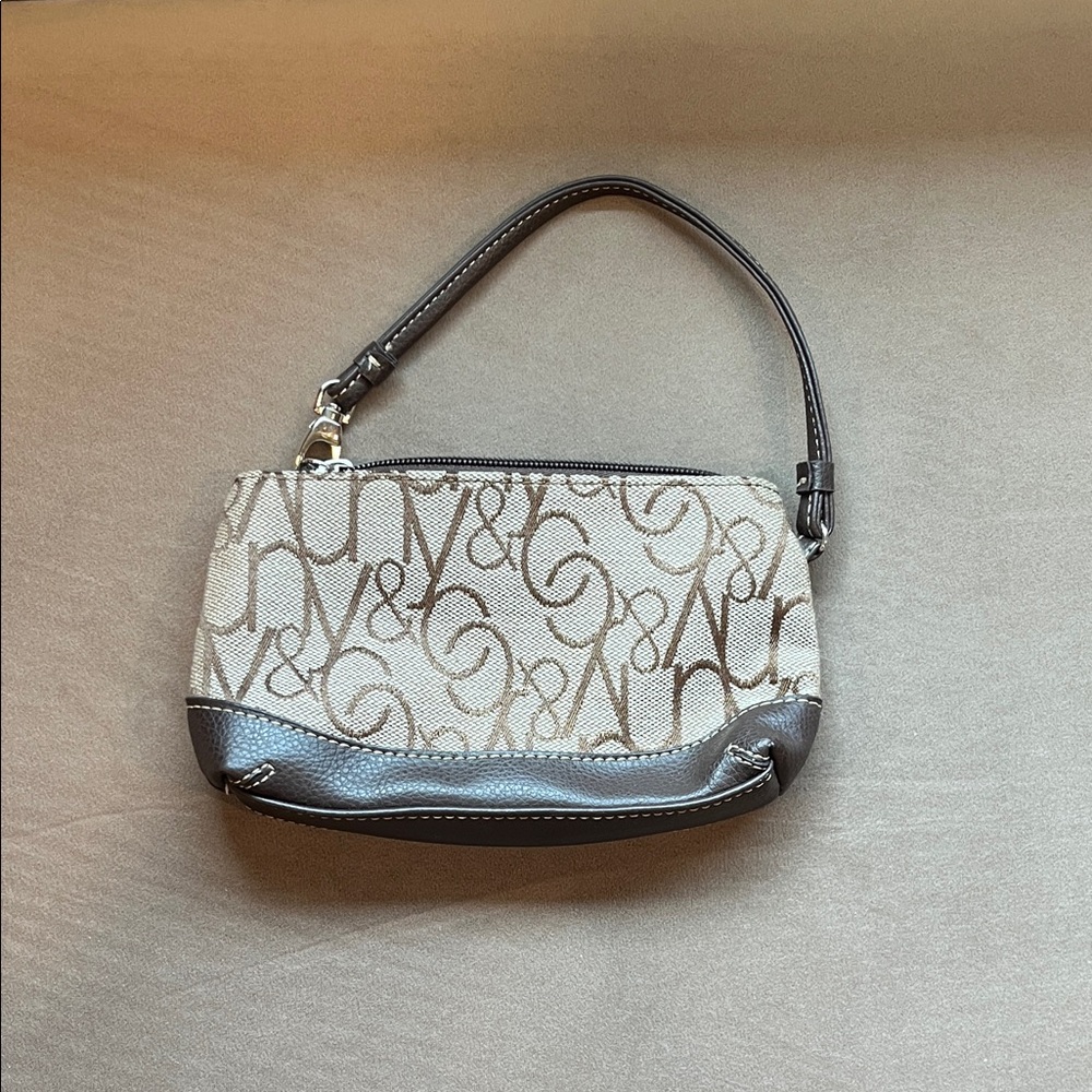 New York & Company Brown and Cream Wristlet - Picture 3 of 7